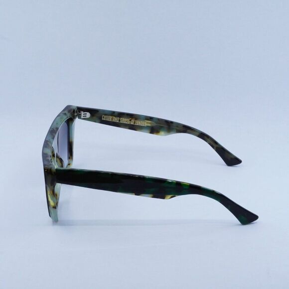 Cutler and Gross CG1352S 003 Sunglasses Green Square Frame, Grey Lenses - Picture 5 of 9